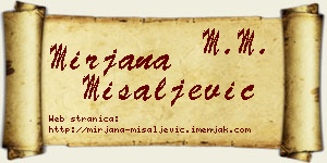 Mirjana Misaljević vizit kartica
